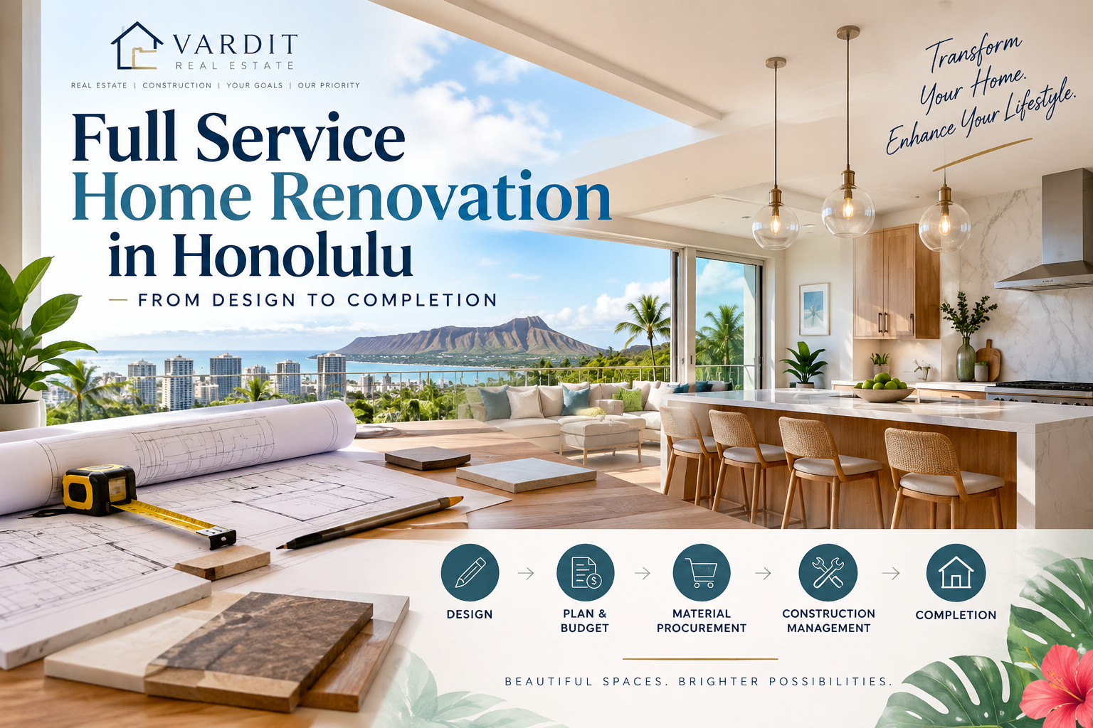 full service home renovation in Honolulu
